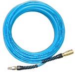 #PFE60256T - 3/8 MPT x 25 Feet - Light Blue Thermoplastic - 2 Fitting(s) - Air Hose - Top Tool & Supply