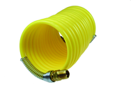 #N12-50A - 1/2 MPT x 50 Feet - Yellow Nylon - 1-Swivel x 1- Rigid Fitting(s) - Recoil Air Hose - Top Tool & Supply