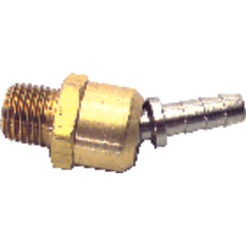 Model B0604BS–3/8″ Hose Inside Diameter–1/4″ MPT Thread - Thread Hose Barb Ball Swivel Fitting - Top Tool & Supply