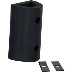 E x truded Rubber Fender Bumper 12 × 6 × 6 - Exact Industrial Supply