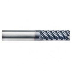 3/8" Dia. - 7/8 LOC - 2-1/2" OAL - 6 FL Carbide End Mill-AlTiN-x - Top Tool & Supply