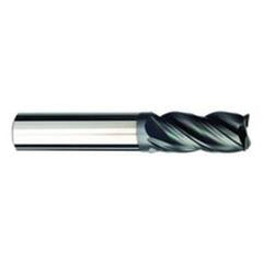 1/2 Dia. x 3 Overall Length 4-Flute .030 C/R Solid Carbide SE End Mill-Round Shank-Center Cut-AlCrN-X - Top Tool & Supply