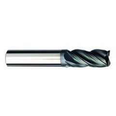 1/4 Dia. x 2-1/2 Overall Length 4-Flute .030 C/R Solid Carbide SE End Mill-Round Shank-Center Cut-AlCrN-X - Top Tool & Supply