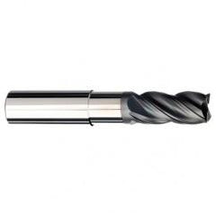 3/4 Dia. x 5 Overall Length 4-Flute .030 C/R Solid Carbide SE End Mill-Round Shank-Center Cut-AlCrN-X - Top Tool & Supply