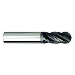 5/16" Dia. - 2-1/2" OAL Ball Nose AlCrN-X-EM - 4 FL - Top Tool & Supply