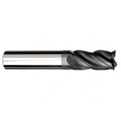 1/4 Dia. x 2-1/2 Overall Length 4-Flute .060 C/R Solid Carbide SE End Mill-Round Shank-Center Cut-AlCrN-X - Top Tool & Supply