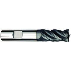 3/8 Dia. x 3 Overall Length 4-Flute Square End Solid Carbide SE End Mill-Weldon Shank-Center Cut-AlCrN-X - Top Tool & Supply