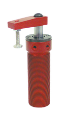 Round Threaded Body Pneumatic Swing Cylinder - #8015 .38'' Vertical Clamp Stroke - With Arm - RH Swing - Top Tool & Supply