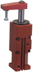 Round Threaded Body Pneumatic Swing Cylinder - #8216 .50'' Vertical Clamp Stroke - With Arm - LH Swing - Top Tool & Supply