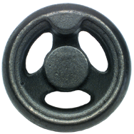 Cast Iron Handwheel (No Holes) - 12'' Wheel Diameter; 2-5/32'' Hub Diameter - Top Tool & Supply