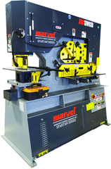 93 Ton - 14" Throat - 10HP, 440V, 3PH Motor Dual Cylinder Complete Integrated Ironworker - Top Tool & Supply