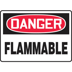 Sign, Danger Flammable, 7″ × 10″, Aluminum - Top Tool & Supply