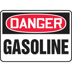 Sign, Danger Gasoline, 7″ × 10″, Vinyl - Top Tool & Supply