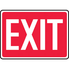 Sign, Exit, 7″ × 10″, Plastic - Top Tool & Supply