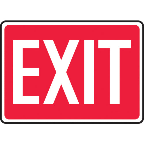 Sign, Exit, 10″ × 14″, Plastic - Top Tool & Supply