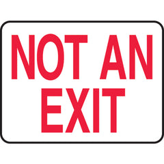 Sign, Not An Exit, 10″ × 14″, Plastic - Top Tool & Supply