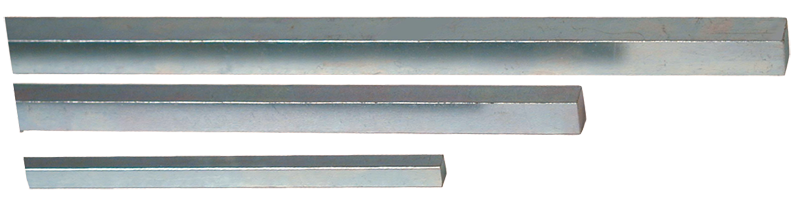 12 x 6 ea. 3/16; 1/4; 5/16; 3/8; 4 ea. 7/16; 1/2'' - Cold Finish Square Key Stock Assortment - Top Tool & Supply