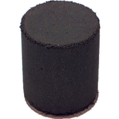 1″ × 7/8″ × 1/4″ - Cylinder Resin Bonded Rubber Cone (Extra Fine Grit) - Top Tool & Supply