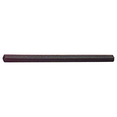 6″ × 1/2″ × 1/2″ - Square - Resin Bonded Rubber Block & Stick (Coarse Grit) - Top Tool & Supply