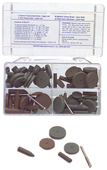 #777 Resin Bonded Rubber Kit - Introductory - Various Shapes - Equal Assortment Grit - Top Tool & Supply