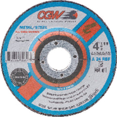 6″ × 1/4″ × 5/8″-11 - Aluminum Oxide 24 Grit Type 27 - Cut-Off Wheel - Top Tool & Supply