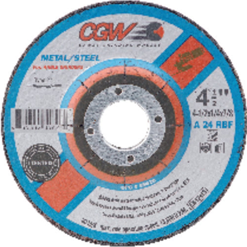 9″ × 1/8″ × 7/8″ - Aluminum Oxide 24 Grit Type 27 - Cut-Off Wheel - Top Tool & Supply