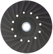 7" - Smooth Bore - Spiral Pattern - Polymer Backing Plate For Resin Fibre Disc Without Nut - Top Tool & Supply
