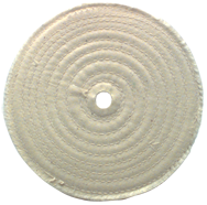 6 x 1/2 - 1'' (80 Ply) - Cotton Sewed Type Buffing Wheel - Top Tool & Supply
