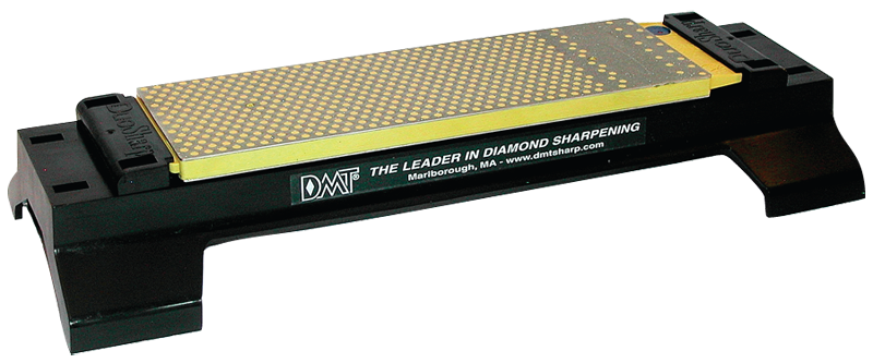 8 x 2-5/8 x 3/8" - Fine/Coarse Grit - Rectangular Bench Model Duo-Sharp Diamond Whetstone with Base - Top Tool & Supply