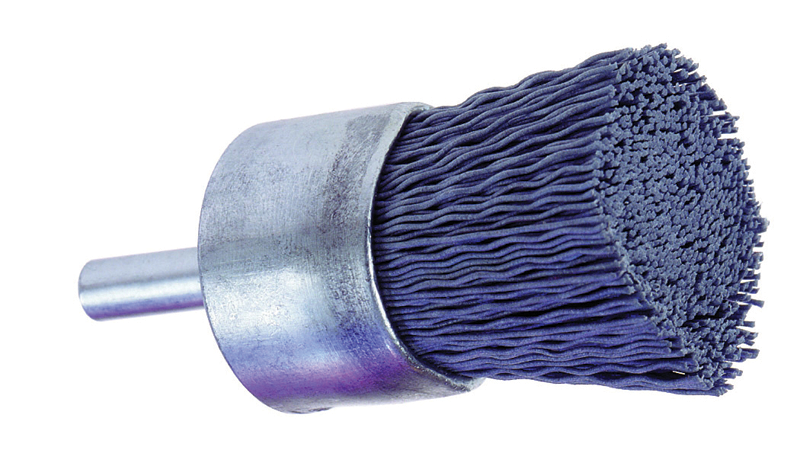 1'' Diameter - Nylon Abrasive End Brush - Top Tool & Supply