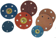 6 x 2 x 1'' - Medium Grit - Aluminum Oxide Metal Finishing Non-Woven Wheel - Top Tool & Supply