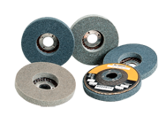 4-1/2 x 7/8'' - Medium Grit - Silicon Carbide BriteRite Type 27 Unitized Wheel - Top Tool & Supply