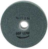 6 x 1 x 1'' - Fine Grit - Silicon Carbide Light Deburring Non-Woven Wheel - Top Tool & Supply