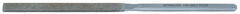 4'' Diamond Length - 8-1/2'' OAL (10.4 x 2.8mm) - Medium Grit - Equalling Diamond Heavy Duty File - Top Tool & Supply
