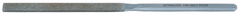 4'' Diamond Length - 8-1/2'' OAL (9.7mm) - Fine Grit - 3 Square Diamond Heavy Duty File - Top Tool & Supply