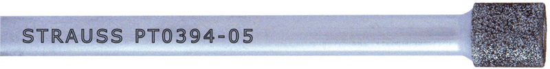 .394 x .394 x 1/4" - Medium Grit - Diamond Mandrel - Top Tool & Supply