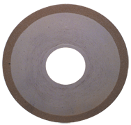 6 x 1 x 1-1/4'' - 1/8'' Abrasive Depth - 150 Grit - 1/4 Rim CBN Dish Wheel - Type D12A2 - Top Tool & Supply