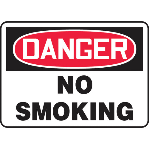 Sign, Danger No Smoking, 7″ × 10″, Vinyl - Top Tool & Supply