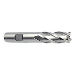 16mm Dia. x 3-3/4 Overall Length 4-Flute Square End M-42 Cobalt SE End Mill-Round Shank-Center Cut-Uncoated - Top Tool & Supply