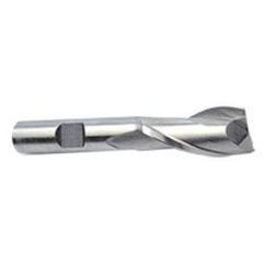 6mm Dia. x 2-5/16 Overall Length 2-Flute Square End M-42 Cobalt SE End Mill-Round Shank-Center Cut-Uncoated - Top Tool & Supply