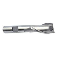 11mm Dia. x 2-11/16 Overall Length 2-Flute Square End High Speed Steel SE End Mill-Round Shank-Center Cut-Uncoated - Top Tool & Supply