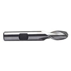 1/2'' Dia. - 3'' OAL - Uncoated M-42 Cobalt - Ball End SE EM - 2 FL - Top Tool & Supply