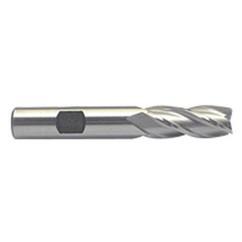 3/4 Dia. x 3-7/8 Overall Length 4-Flute Square End M-42 Cobalt SE End Mill-Round Shank-Center Cut-Uncoated - Top Tool & Supply