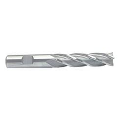 3/8 Dia. x 3-1/4 Overall Length 4-Flute Square End M-42 Cobalt SE End Mill-Round Shank-Center Cut-Uncoated - Top Tool & Supply