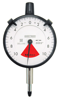 .020 Total Range - .0005 Graduation - AGD 2 One Revolution Dial Indicator - Top Tool & Supply