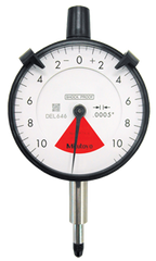 1.6mm Total Range - 0.02mm Graduation - AGD 2 One Revolution Dial Indicator - Top Tool & Supply