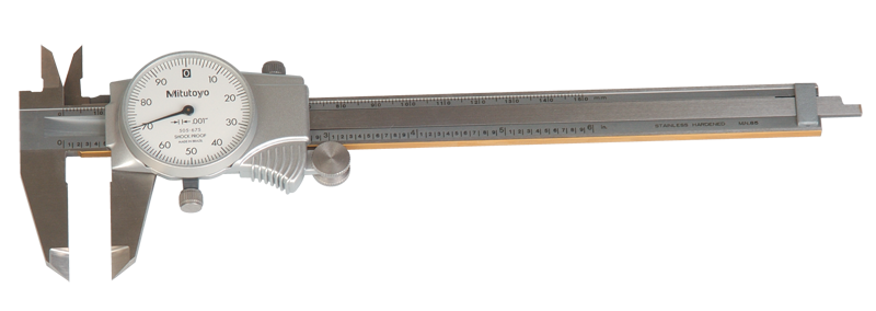 0 - 200mm Measuring Range (0.02mm Grad.) - Dial Caliper - #505-686 - Top Tool & Supply