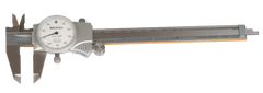 0 - 150mm Measuring Range (0.02mm Grad.) - Dial Caliper - #505-685 - Top Tool & Supply