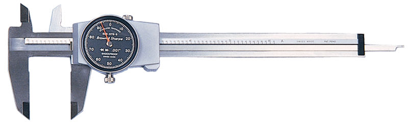 0 - 6'' Measuring Range (.001 Grad.) - Dial Caliper - #599-579-5 - Top Tool & Supply