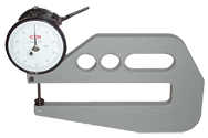 #DG10-16 - 0 - .050'' Range - .001" Graduation - 2'' Throat Depth - Dial Thickness Gage - Top Tool & Supply